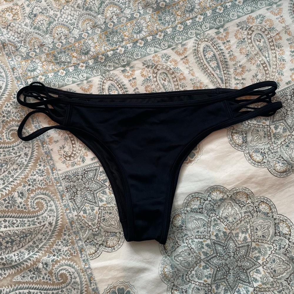 SOLD 🚫Victoria's Secret Black Cheeky Bikini Bottoms